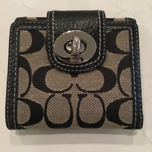 Coach Small Black Wallet
